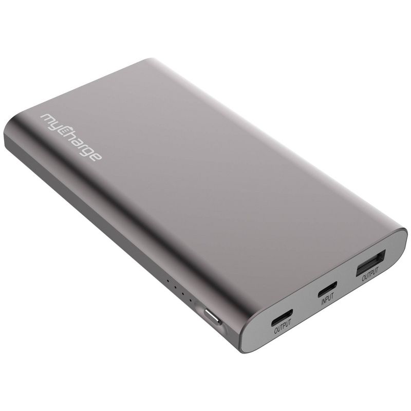 myCharge Razor Max Turbo 8000mAh/18W Dual USB-C & USB-A Port Portable Charger - Gunmetal