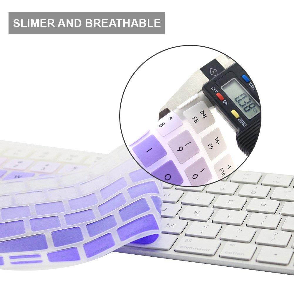 All-inside Ombre Light Purple Cover for Apple Magic Keyboard (MLA22LL/A) with US Layout