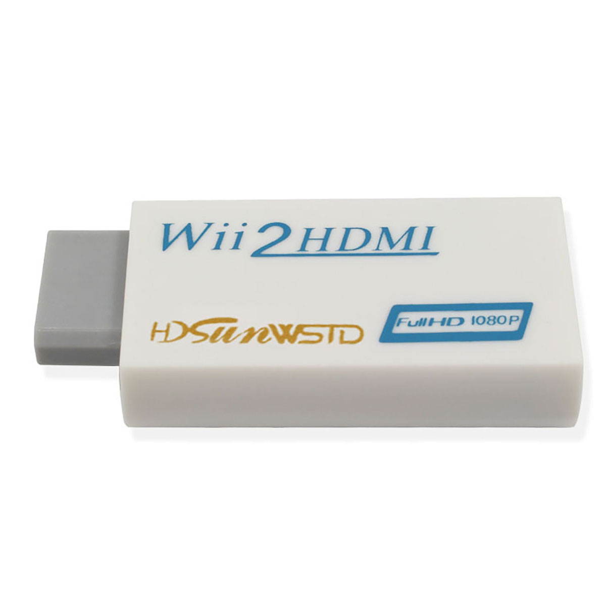 Wii to HDMI Converter 1080P for Full HD Device, Wii HDMI Adapter with 3,5mm Audio Jack&HDMI Output Compatible with Nintendo Wii, Wii U, HDTV, Monitor-Supports All Wii Display Modes 720P, NTS