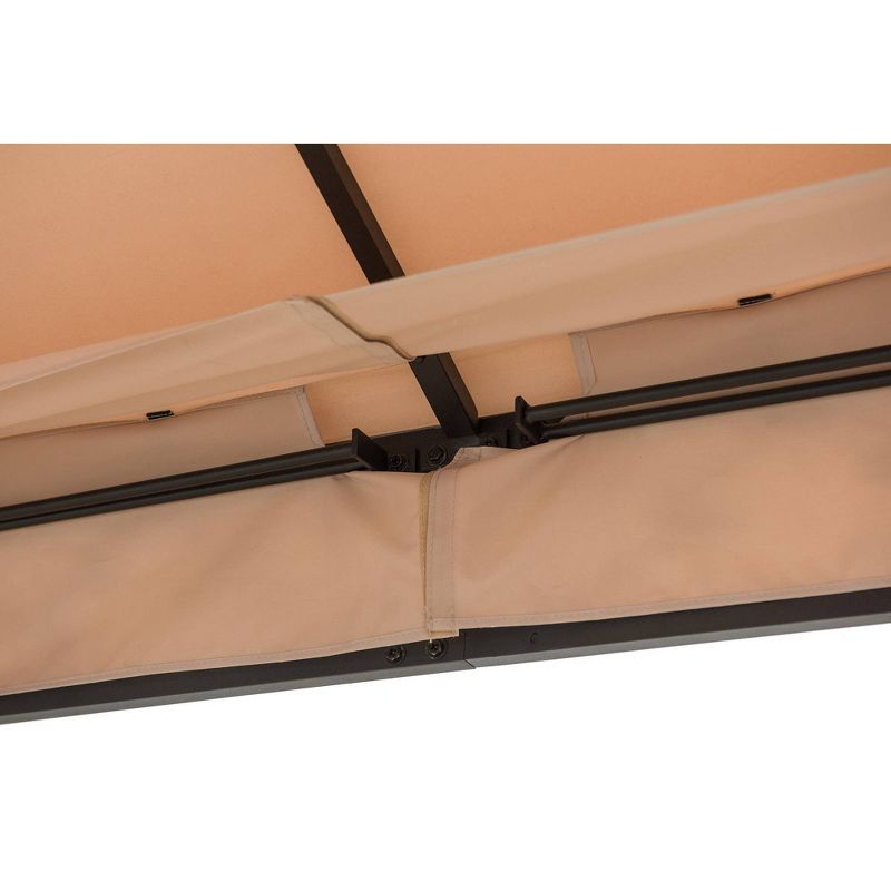 Pentagon 10' X 12' Steel & Aluminium Frame 2-Tier Outdoor Vented Gazebo - Sunjoy