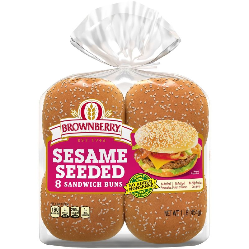 Sunbeam Jumbo Seeded Buns - 8ct/20oz
