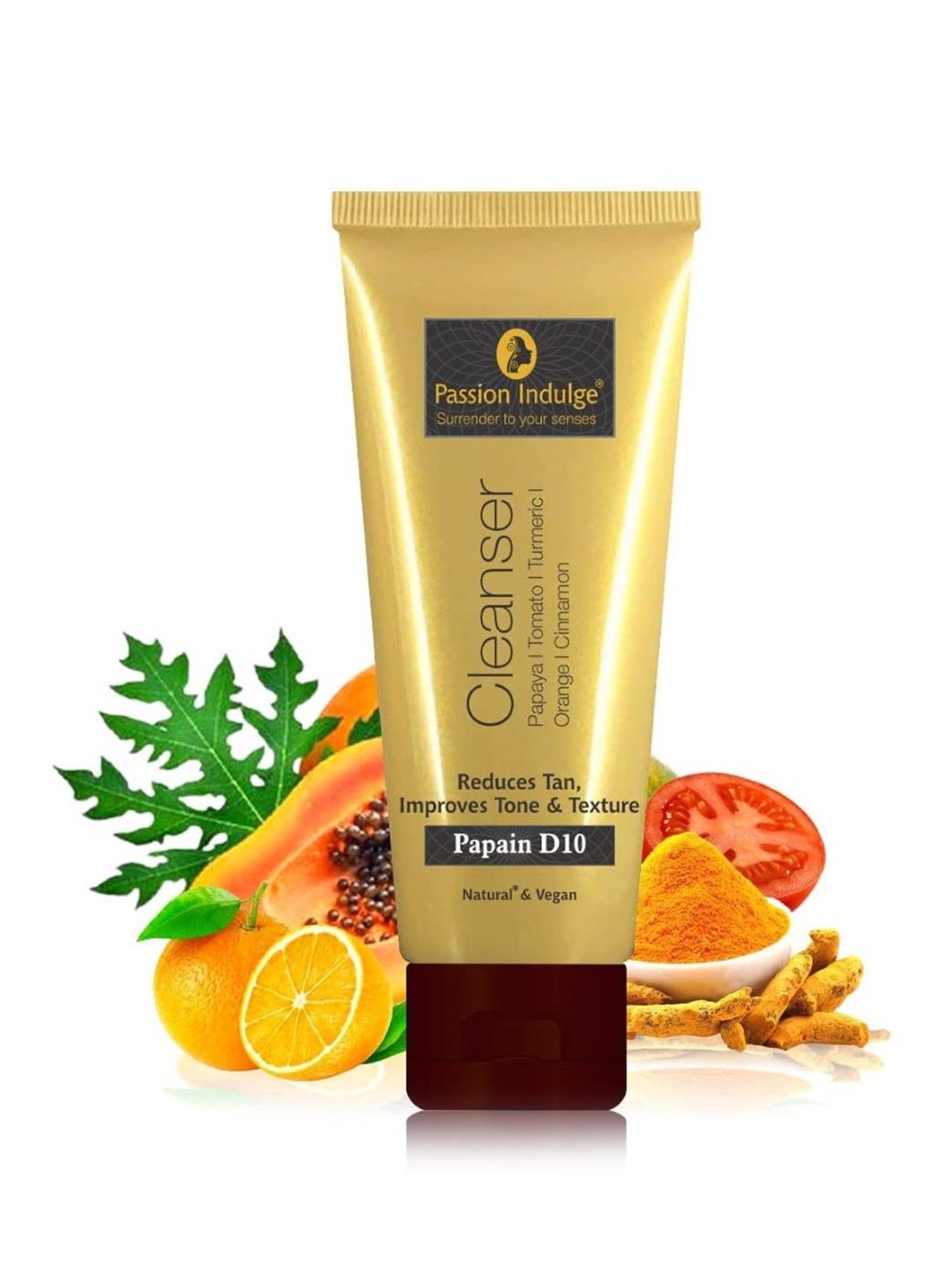 Passion Indulge Papain D10 Cleanser Natural Face Wash - 100 ml