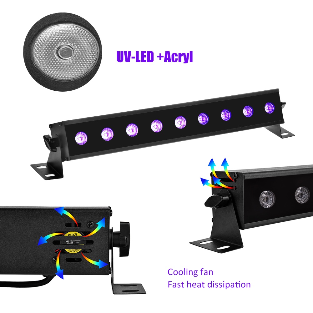 27W UV Purple Wall Washer Landscape Lights Stage Lighting Effect Light or DJ Party Christmas Light