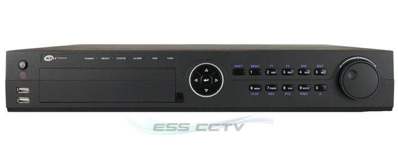 KT&C OMNI-IP KNR-p16Px16 16 Channel Plug-and-Play NVR system, connect 16 IP cameras, 16 PoE ports, 12TB HDD