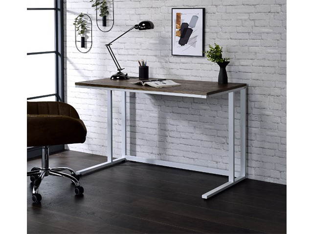 Computer Desk, 47 inch Student Desk Folding, Writing Desk for Home Office, Built-in USB Port Gaming Desk Wood Small Office Table for Teen Working & Crafting, Black,GT125