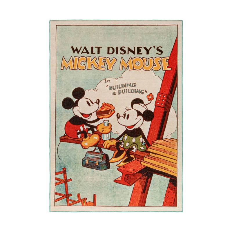 54"x78" Mickey Mouse Classic Movie Area Rug