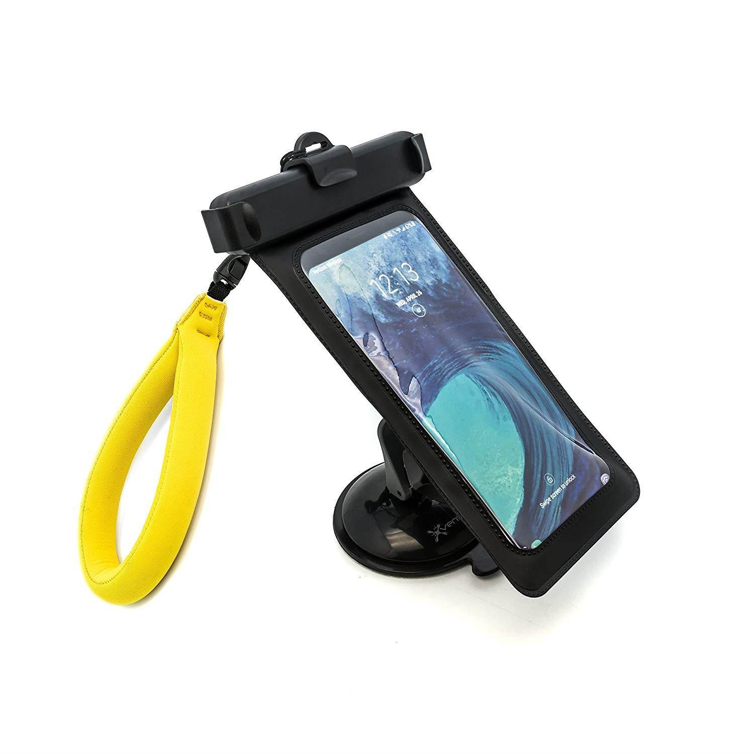 Xventure Griplox Waterproof Suction Mount Phone Holder for Marine Boats iPhone X 8 Plus 7 SE 6s 6 5s 5 Samsung Galaxy S9 S8 S7 S6 S5 Note Google Pixel 2 XL LG Nexus Sony Nokia (XV1-863-2)