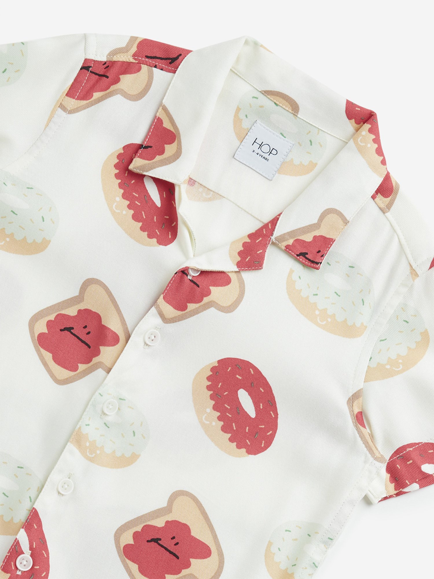 HOP Kids by Westside Multicolour Donut Printed Shirt