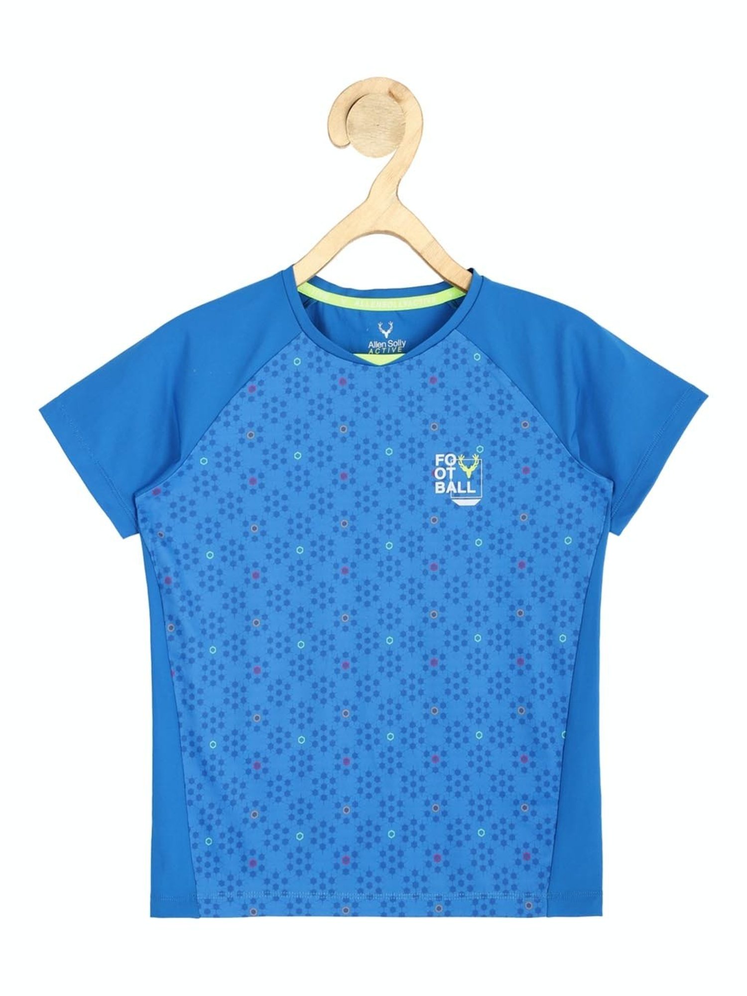MINIKLUB Boys Blue Printed Full Sleeves T-Shirt