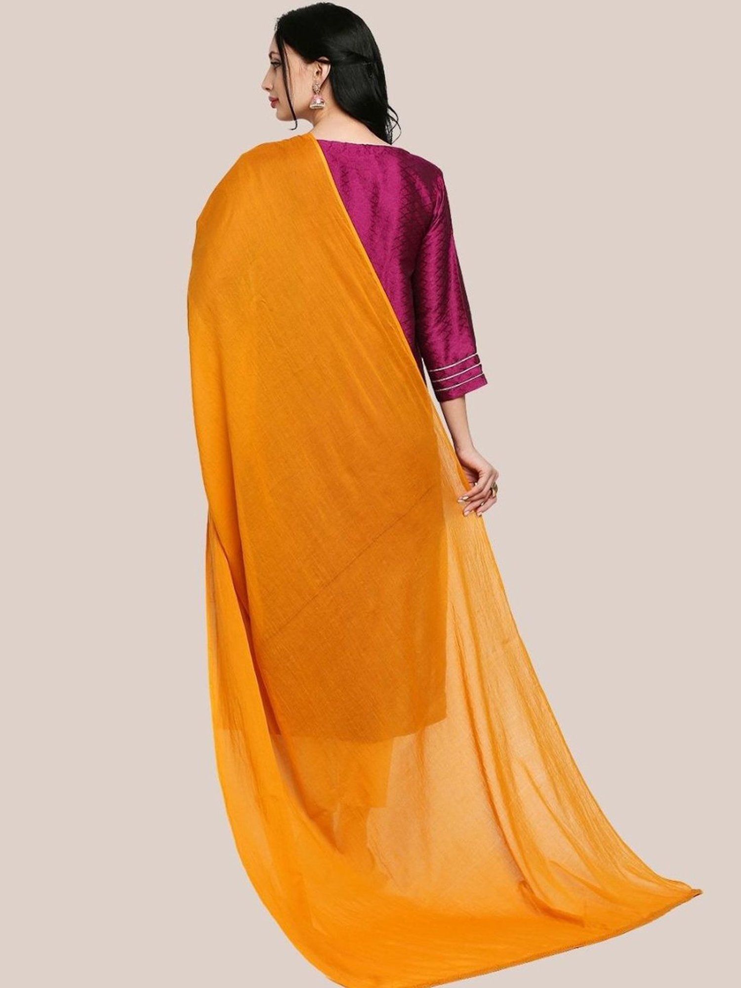 Dupatta Bazaar Rust Cotton Dupatta