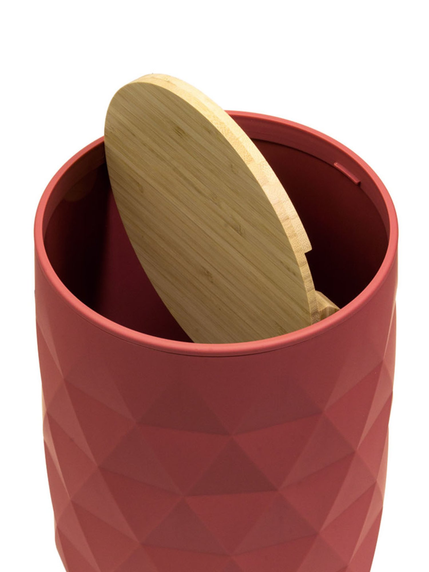 Freelance Red SAN material (Styrene Acrylonitrile) Set of 1 Dustbins