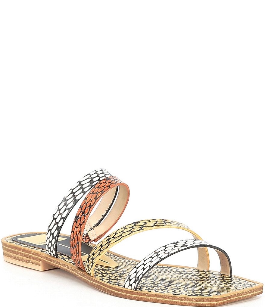 Dolce Vita Izabel Multi Snake Print Square Toe Sandals