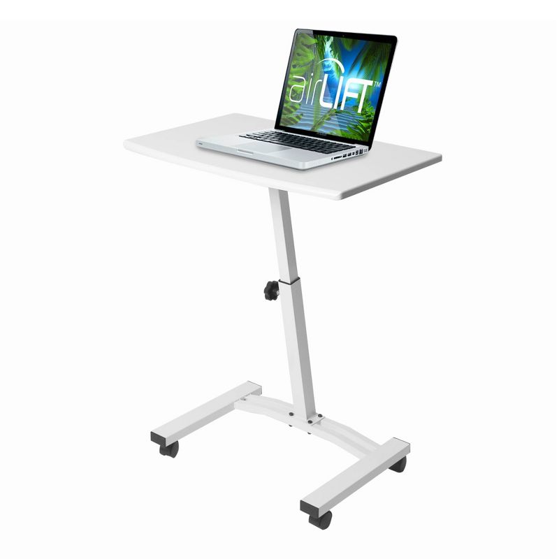 Airlift Mobile Laptop Computer Desk Cart White - Seville Classics