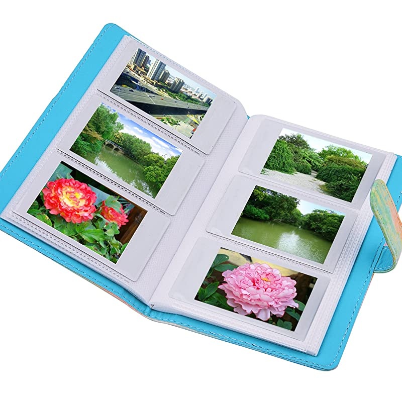 Colorful Wallet PU Leather Photo Album Compatible with Fujifilm Instax Mini 11 9 8 90 8+ 26 7s Instant Camera Film Polaroid Snap Zip Z2300 PIC300 Film Rainbow