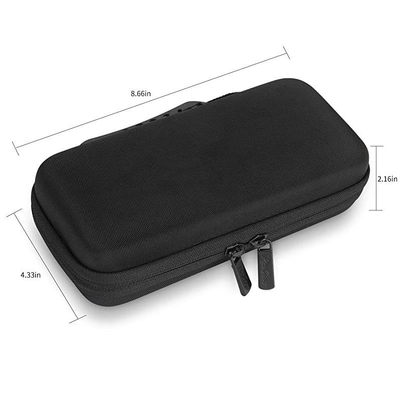 Hard EVA Case for Texas Instruments Ti-84 Plus CE, Durable Travel Storage Carrying Box Protective Bag for Ti-84 Ti-83 Ti-85 Ti-89 Ti-82 Plus/C CE Graphing Calculator and More &ndash;Black