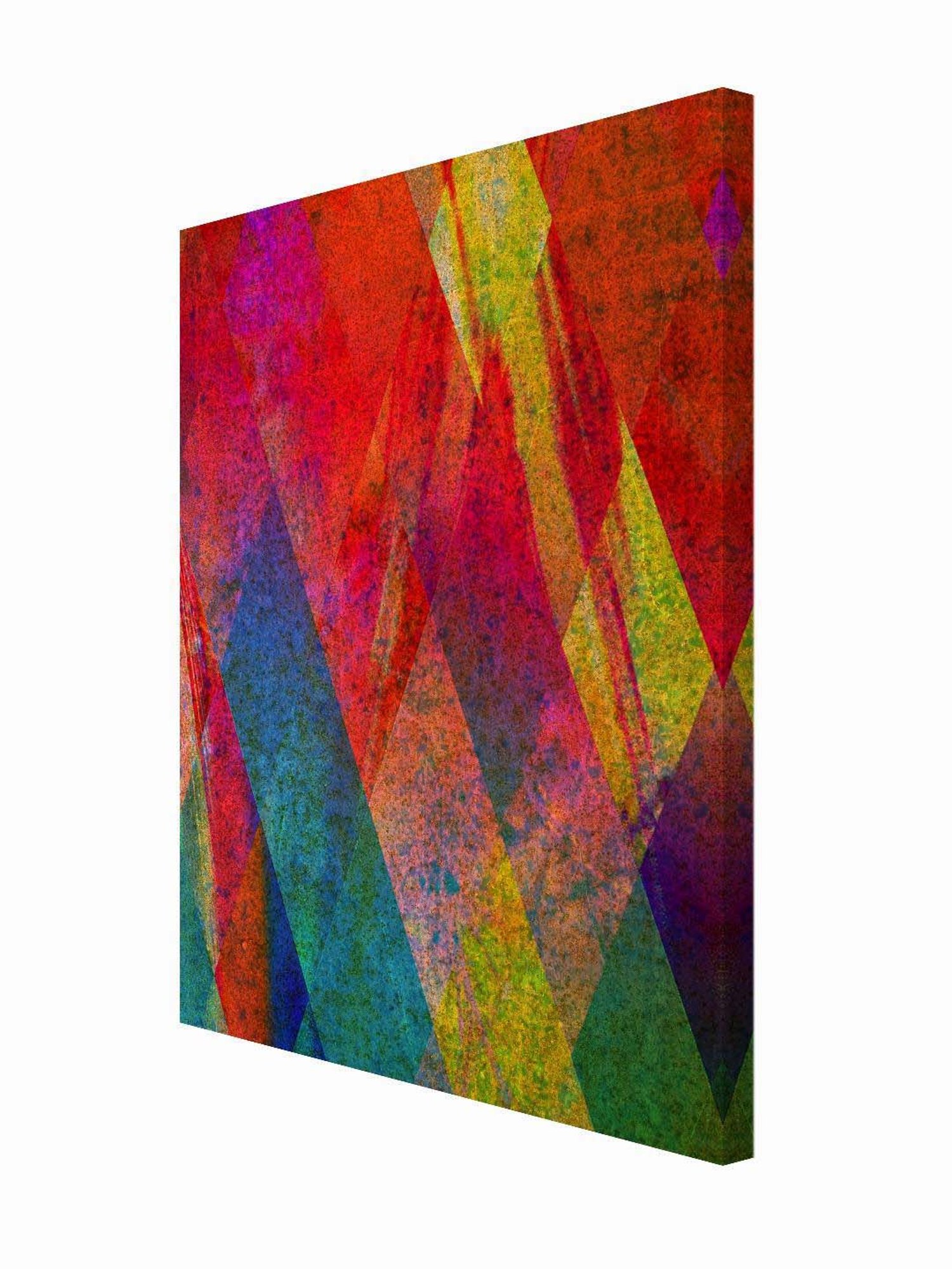 999store Red & Yellow Canvas Abstract Painting