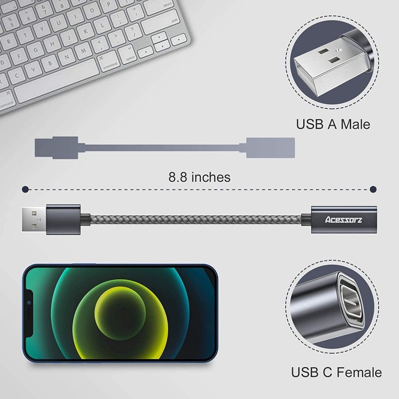 USB 30 to USB C Adapter 3 Pack USB 31 Type C Female to USB 30 A Male Adapter Converter Support Data Sync Charging
