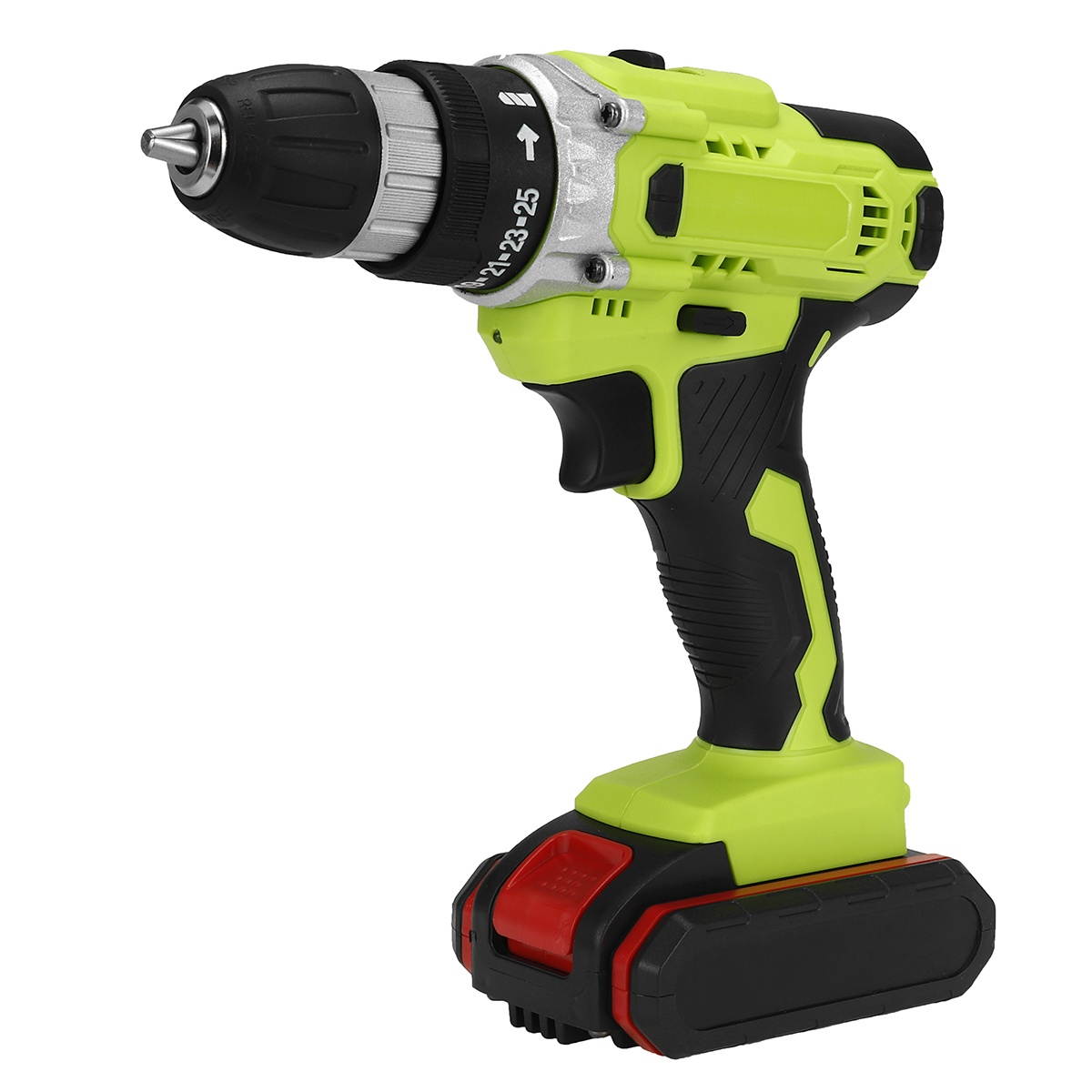 3 in 1 Multifunctional Cordless Electric Drill 48VF 25+3 3/8-Inch Chuck Impact Drill W/ 1/2pcs Battery-US Plug/One Battery