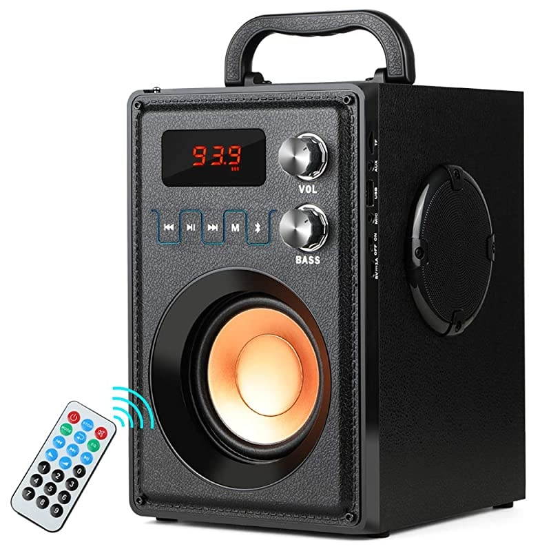 20W 30W Peak Portable Bluetooth Speaker with Subwoofer Rich Bass Wireless Stereo OutdoorIndoor Speakers Support Remote Control FM Radio TF Card for Home Party Smartphone Computer PC