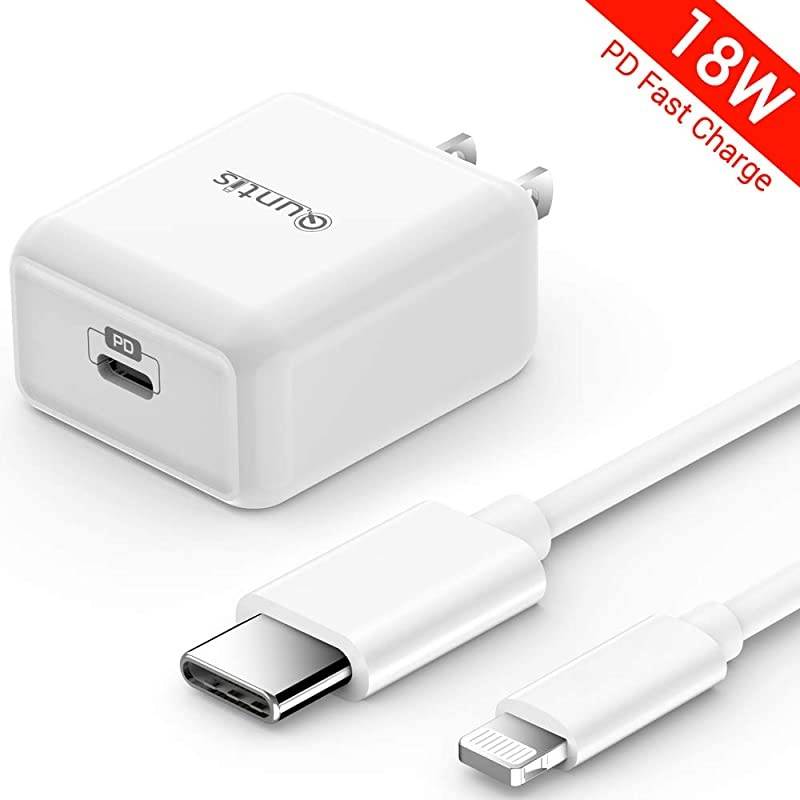 iPhone Fast Charger Apple Certified  18W USB C Power Delivery Wall Charger Plug with 6FT C to Lightning Cable MFi Certified Type C Charger for iPhone SE 2020 11 Xs Max XR X 8 Plus iPad Pro
