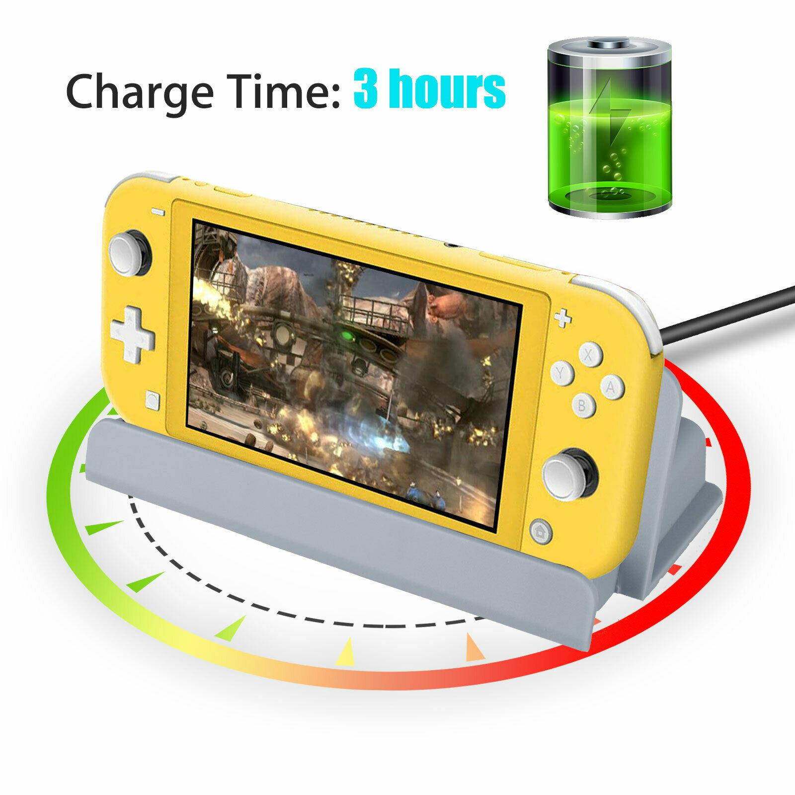 Fast Charger Charging Dock Ston Stand w/Type-C Cable For  Switch Lite