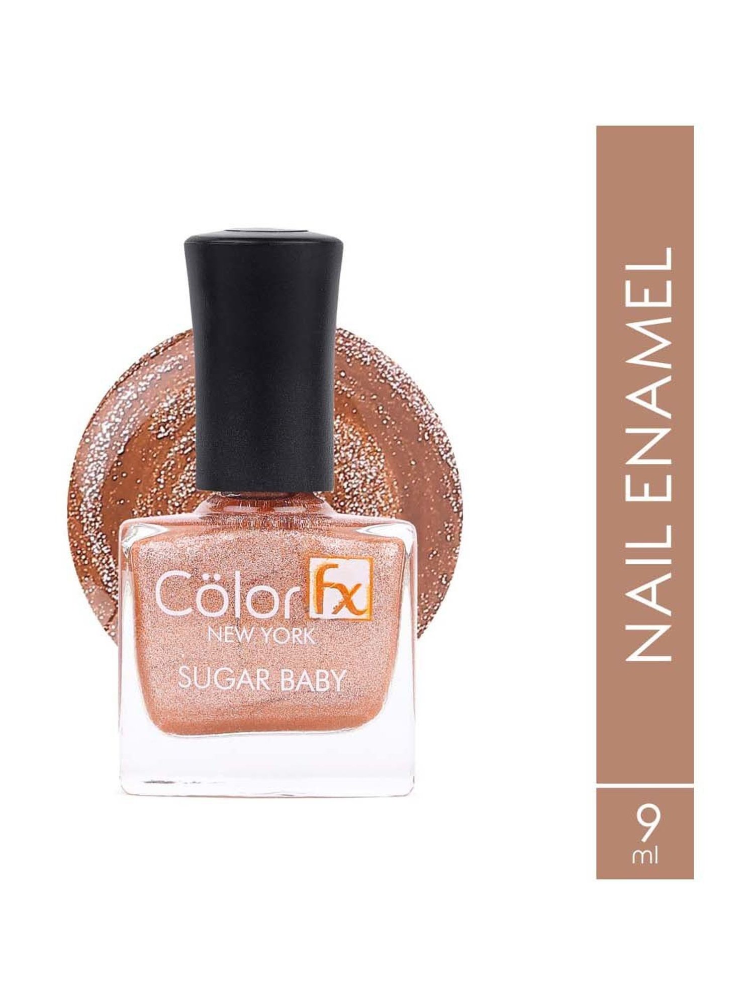 Color Fx Shimmery Matt, Nail Enamel, Brown  - 9 ml