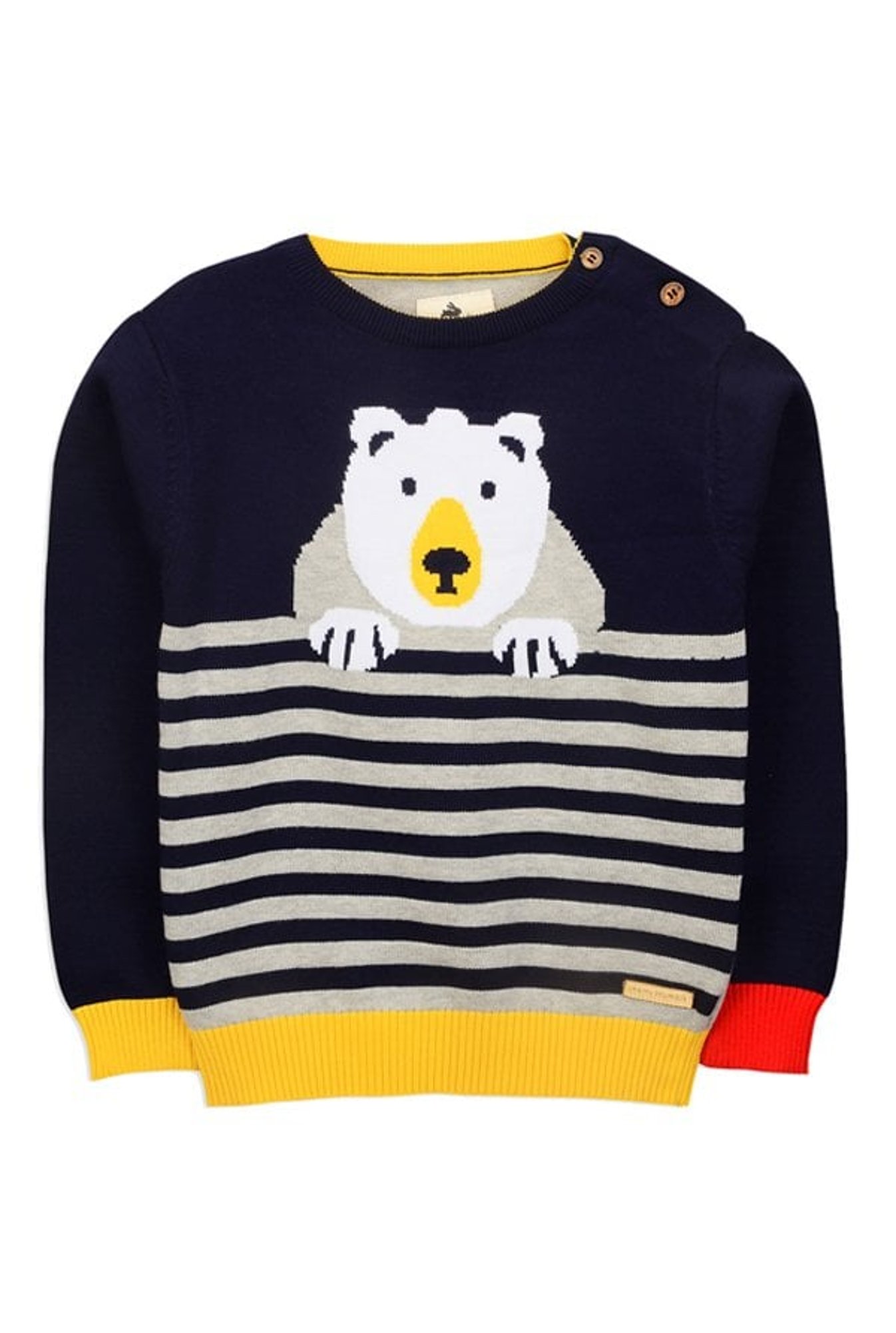 Cherry Crumble By Nitt Hyman Unisex Red & Cream Self Design Full Sleeves Sweater