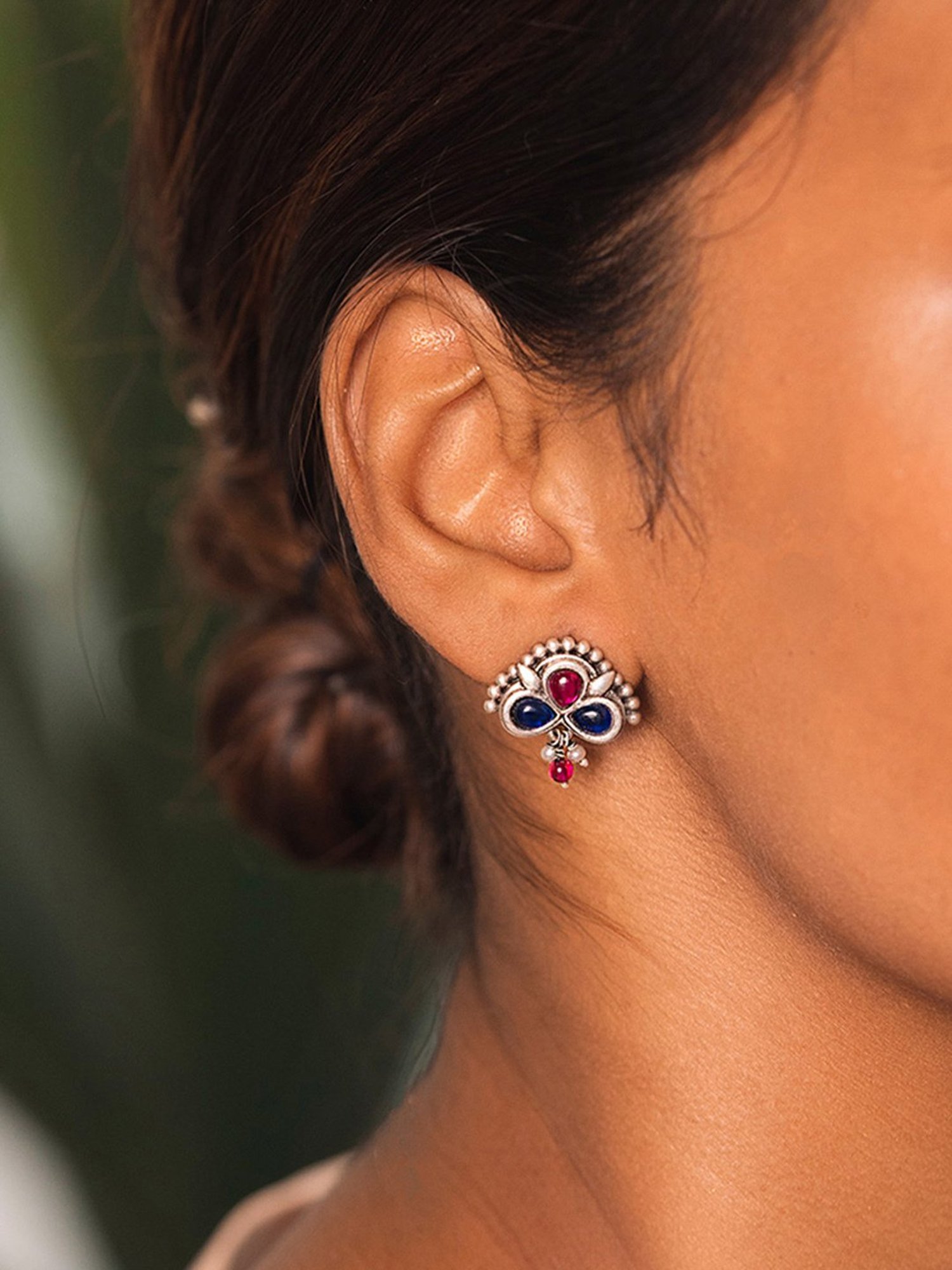 Shaya 92.5 Sterling Silver Feeling Soni Earrings for Women