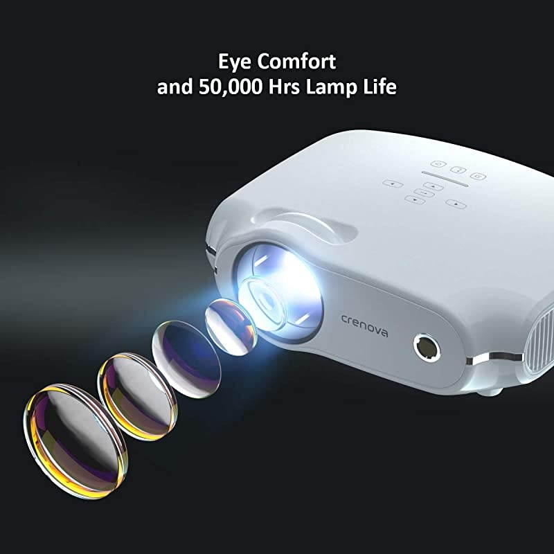 Mini Projector1080P Full HD Supported Portable Phone Projector4500 Lux Movie Projector for Home Theater Outdoor HDMI Projector with Max 200quot Projection Size Compatible with iPhone iOS
