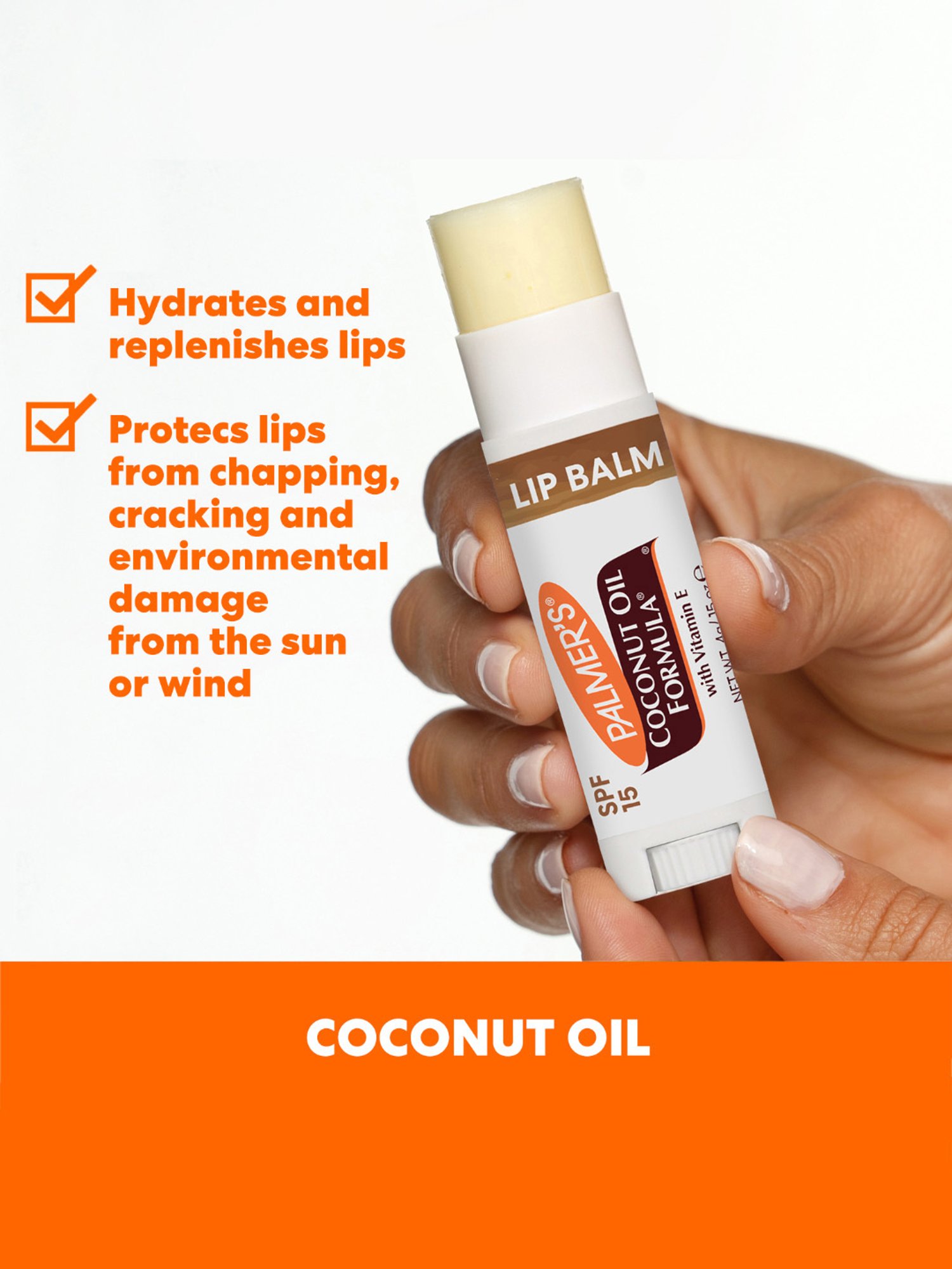 Palmer's Coconut Oil Formula with Vitamin E Coconut Hydrate Lip Balm SPF 15 - 4 gm