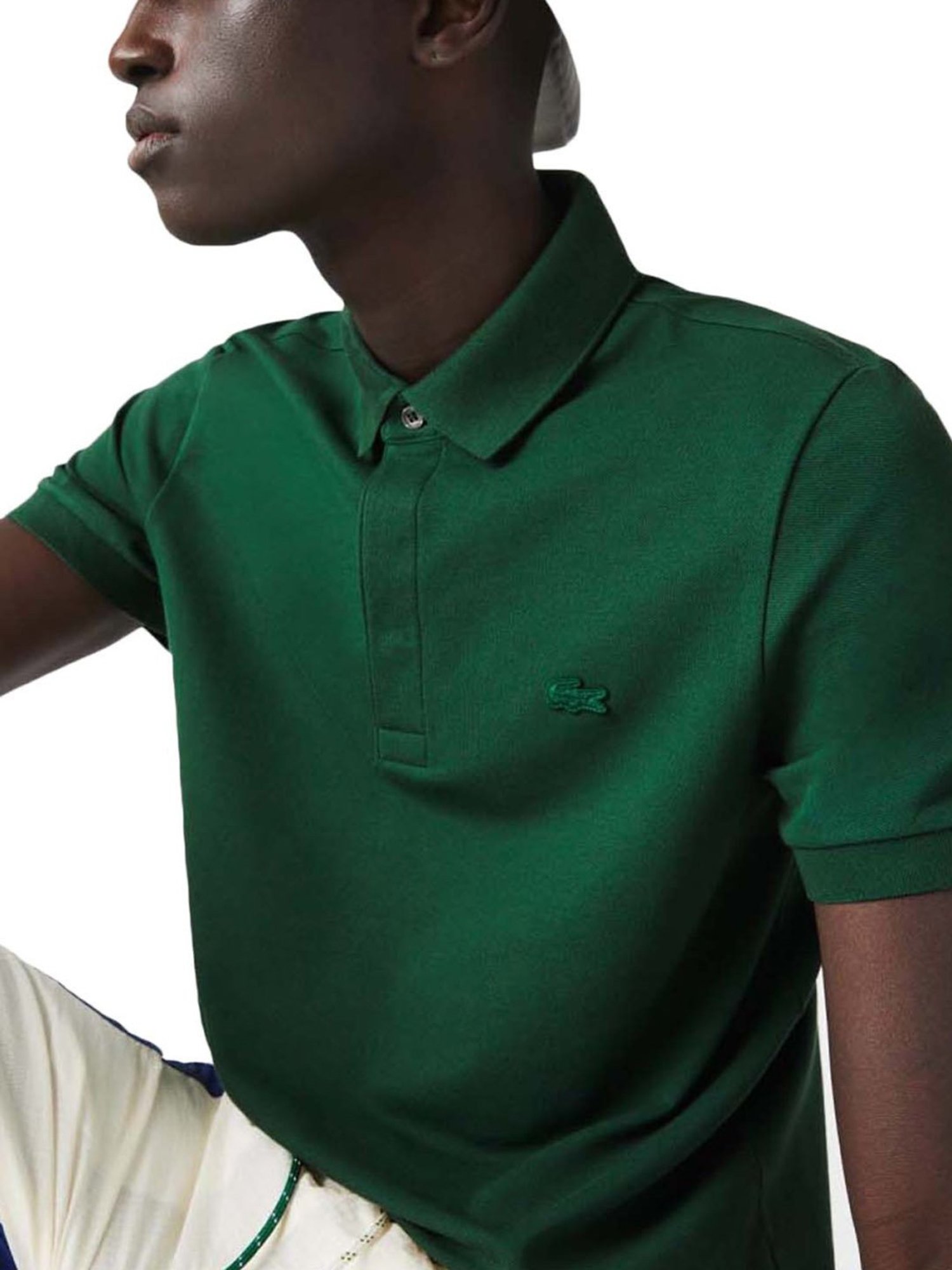 Lacoste Green Cotton Regular Fit Polo T-Shirts