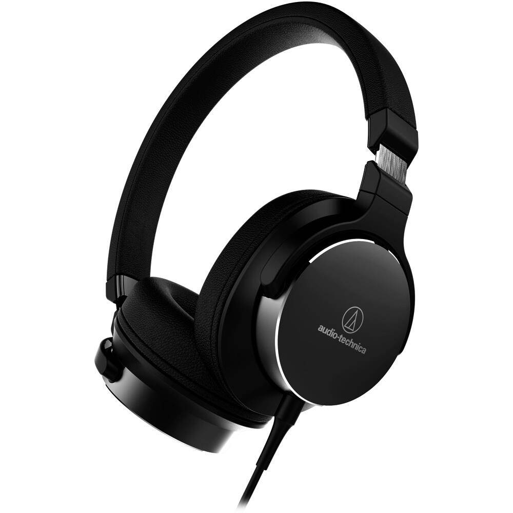 AudioTechnica ATH-SR5BTBK  Wireless Bluetooth On-Ear High-Resolution Audio Headphones (Black)