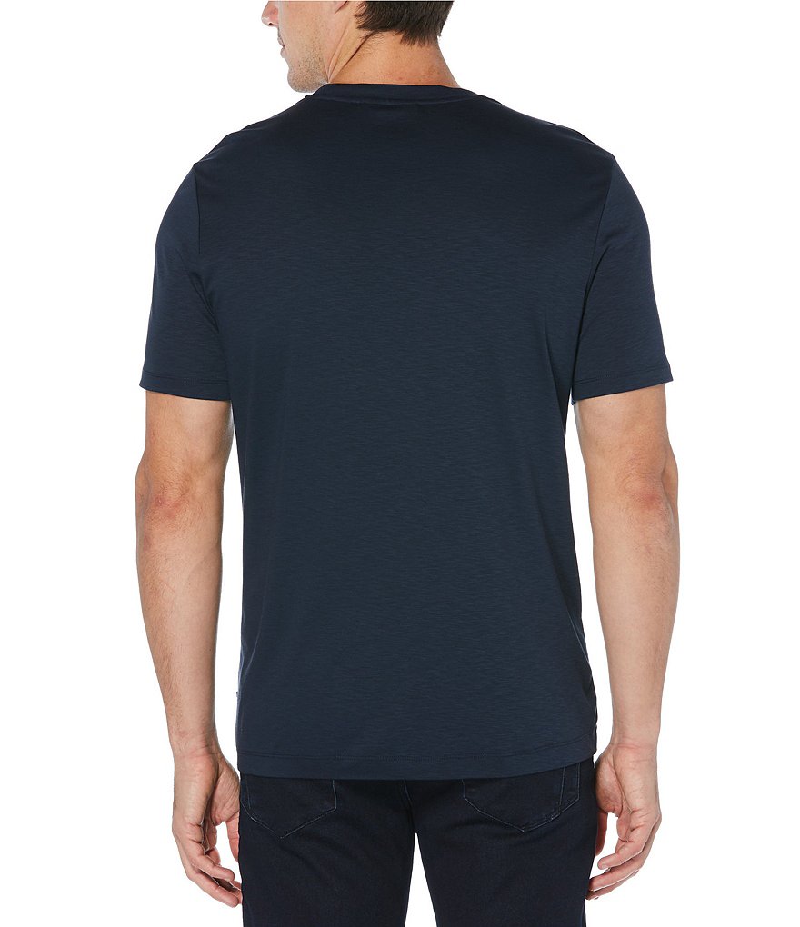 Perry Ellis Solid Slub Short-Sleeve Tee