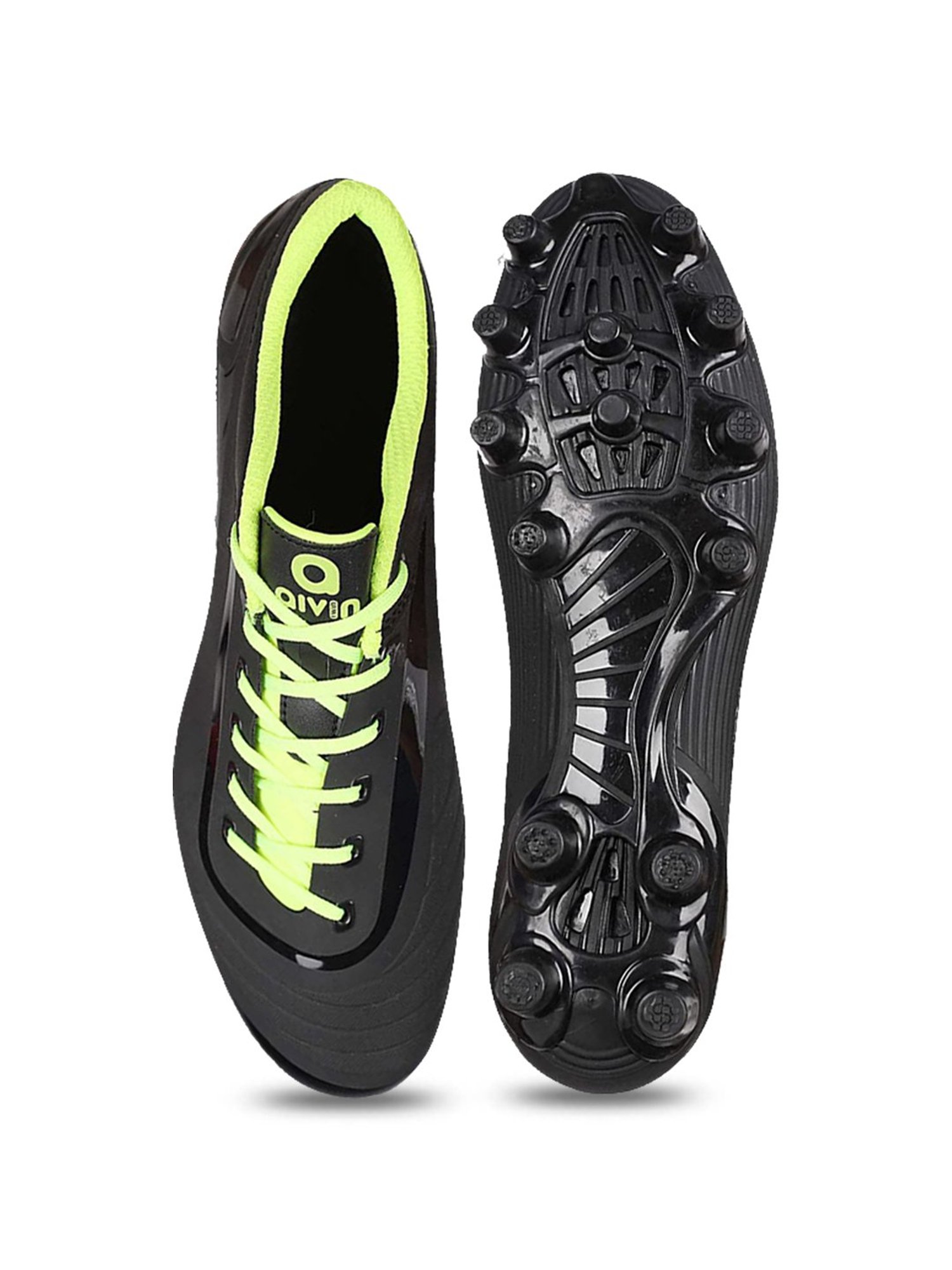 AIVIN Men's Firststrike Black Football Shoes