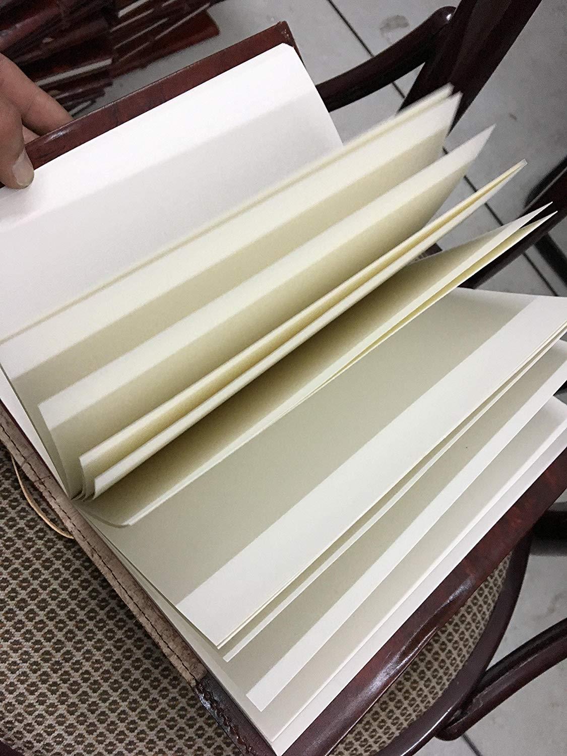 Refillable Leather Journal Writing Notebook, Antique Handmade Leather Bound Daily Notepad For Men & Women, Unlined Paper 9 x 6 Inches, Perfect Gift for Art Sketchbook, Travel Diary notebook