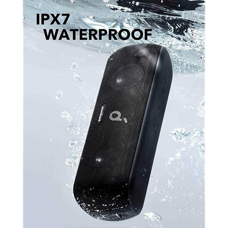 Soundcore Motion+ Bluetooth Speaker with HiRes 30W Audio Extended Bass and Treble Wireless HiFi Portable Speaker with App Customizable EQ 12Hour Playtime IPX7 Waterproof and USBC