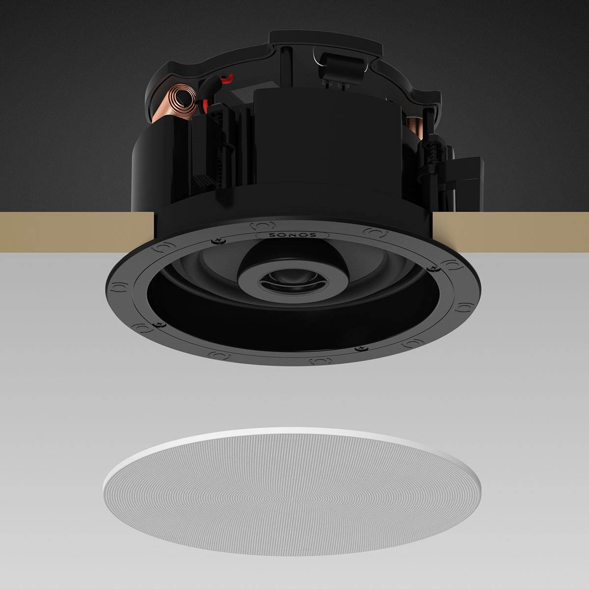 sonos inceiling speakers  pair of architectural speakers by sonance for ambient listening