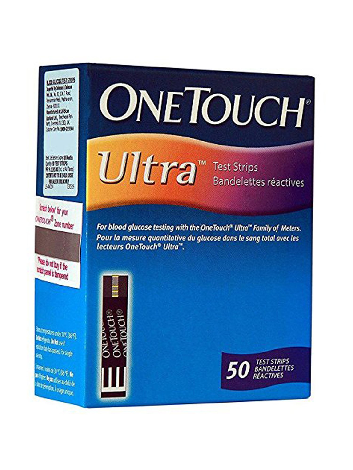 OneTouch Ultra Test Strips | 2 Packs of 50 Strips each (total 100 Strips)