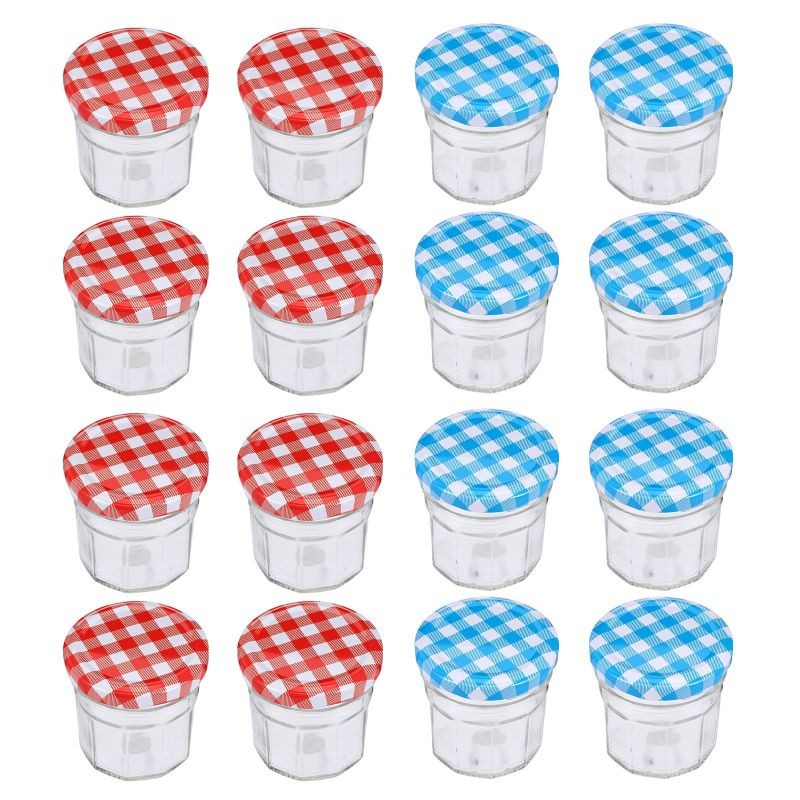 12pcs Glass Jam Honey Storage Jars Pickles Sealed Containers with Lid (100ML)