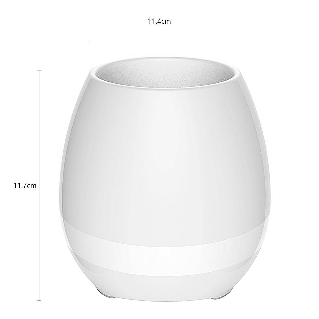 Flowerpot Bluetooth Speaker Night Light Smart Music Touch Control Wireless Speaker