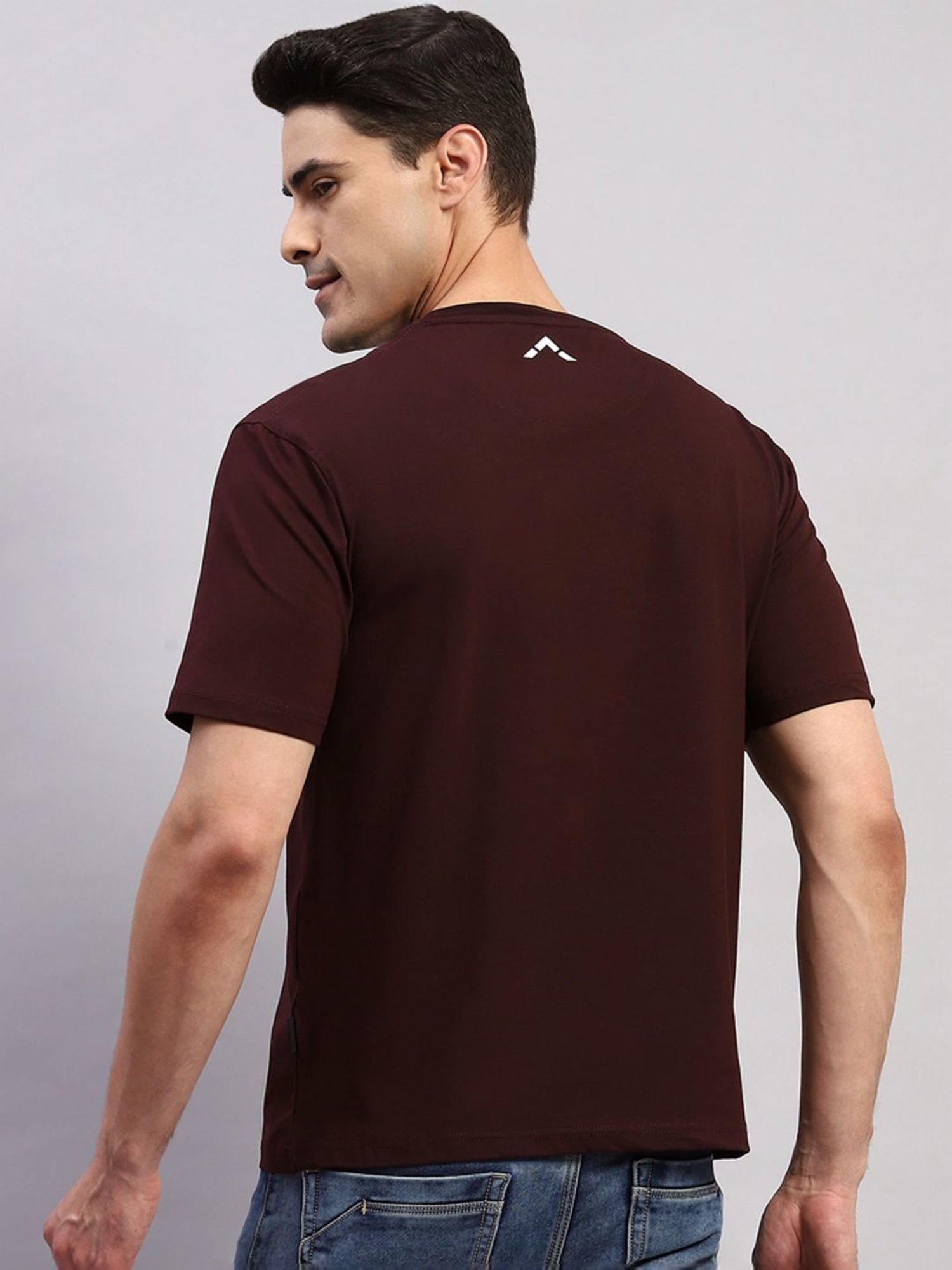 Rock.It Wine Regular Fit Printed T-Shirt