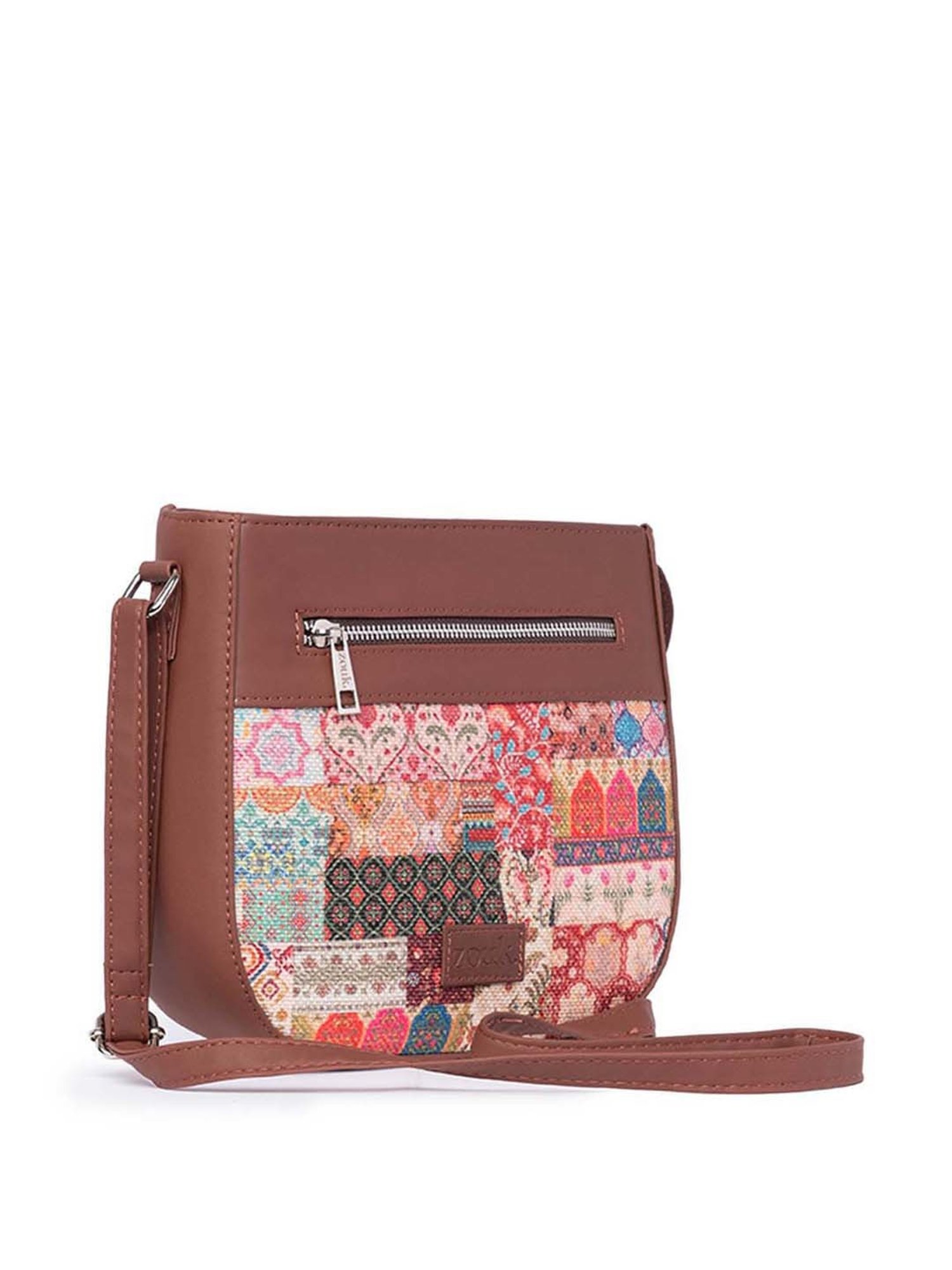 ZOUK Multicolor Printed Medium Sling Handbag
