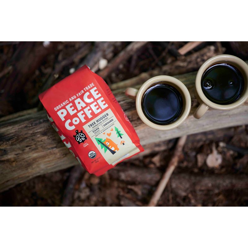 Peace Coffee Dark Roast Tree Hugger Ground Coffee - 12oz