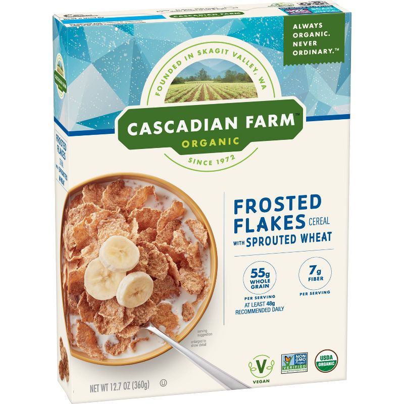 Cascadian Farm Frosted Flakes Sprouted Wheat Cereal - 12.7oz - General Mills