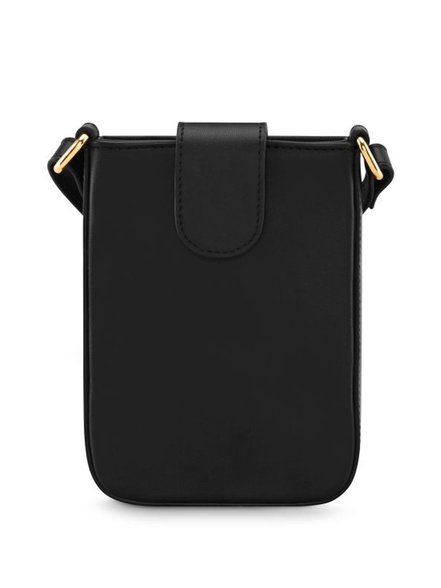 Fastrack Black Solid Mobile Pouch