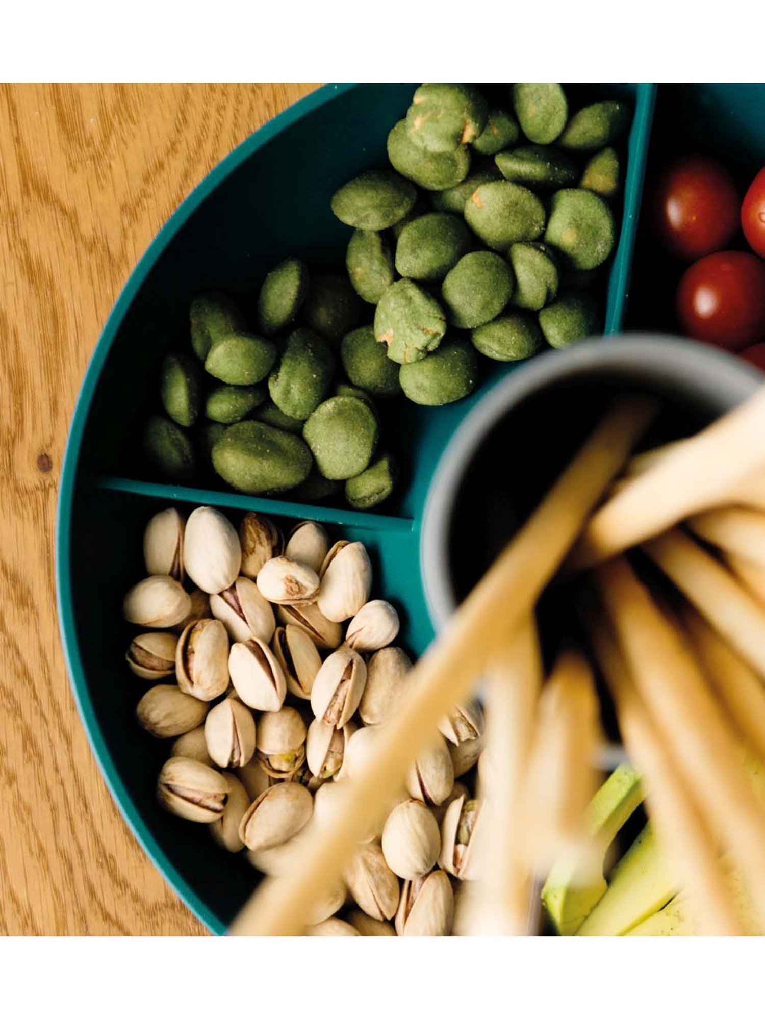 BergHOFF Leo Teal Green Bamboo Dry Fruit Platter - Set of 1