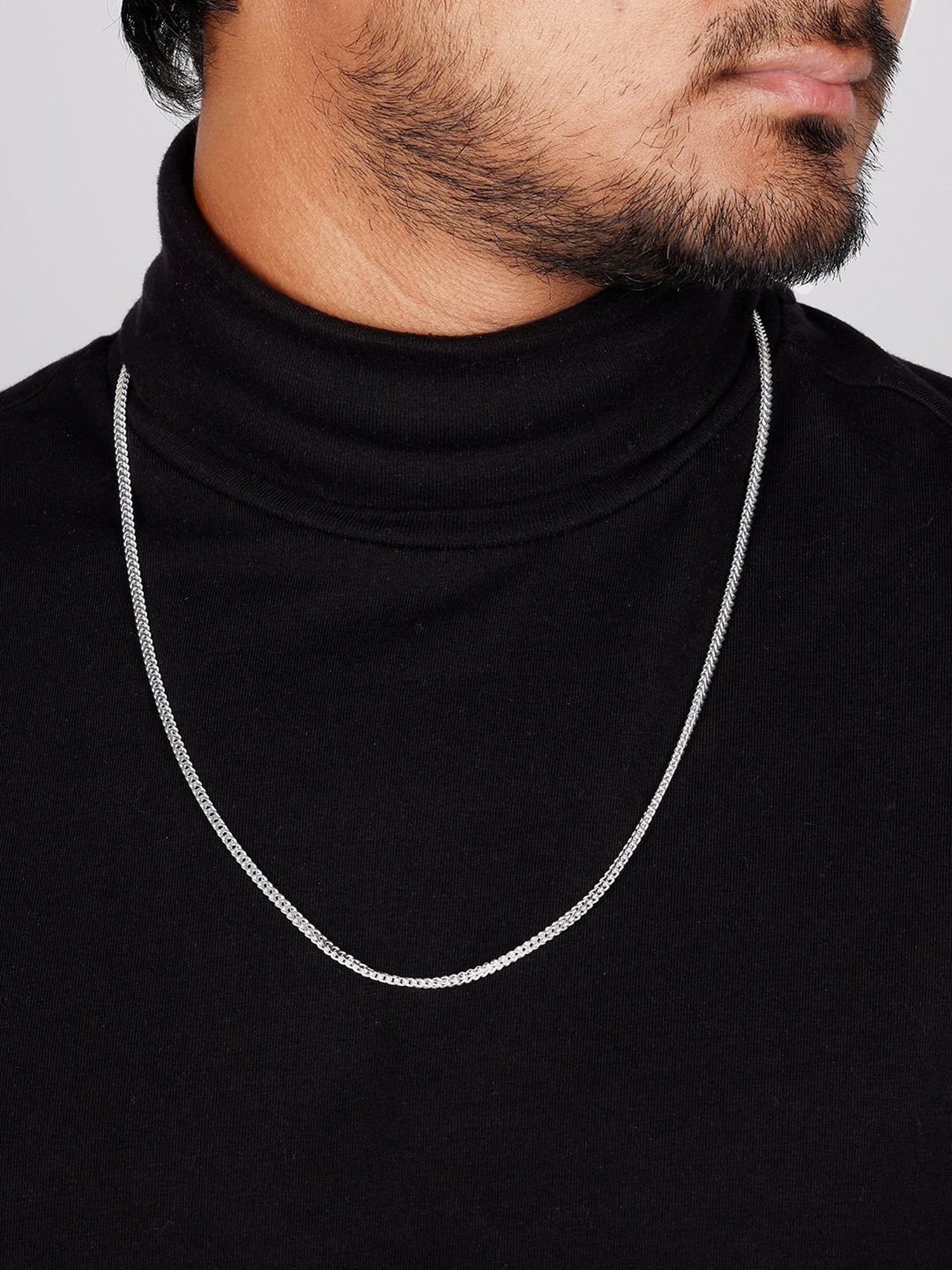 GIVA Summer Collection 92.5 Sterling Silver Sweetheart Chain For Men