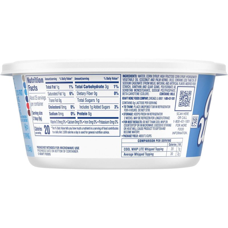 Cool Whip Lite Frozen Whipped Topping - 8oz