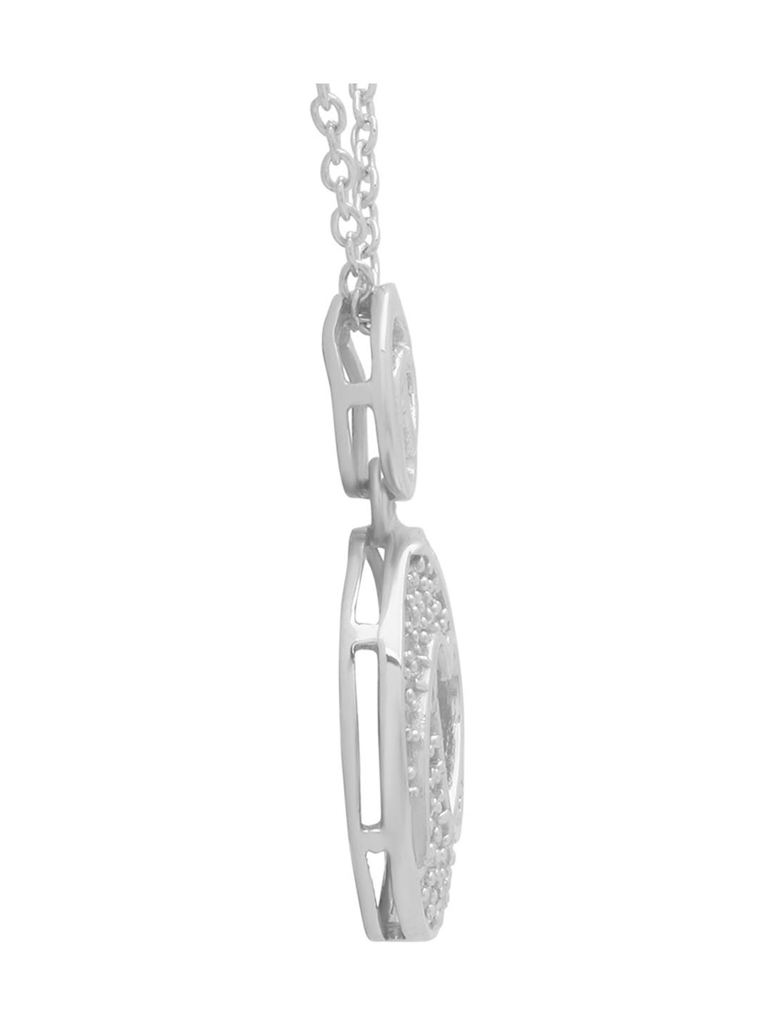 Anayra 92.5 Sterling Silver Pendant with Chain for Women
