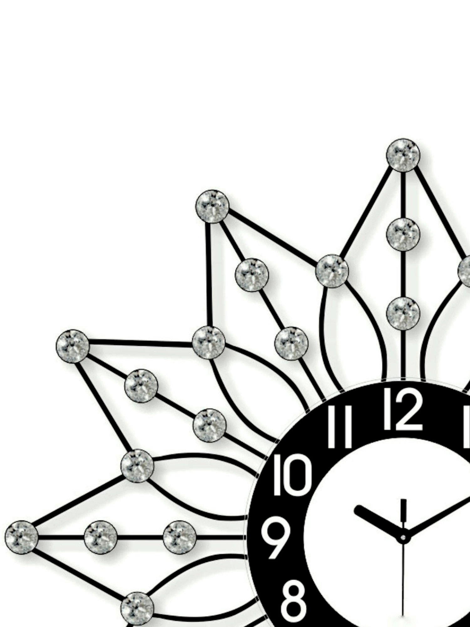 CHRONIKLE Round Black Iron Wall Clock
